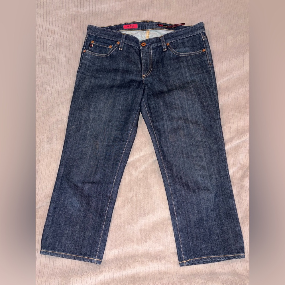 Ag Adriano Goldschmied Dark Blue Women’s Cropped Size 30 Jeans
